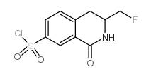 3-(FLUOROMETHYL)-1-OXO-1,2,3,4-TETRAHYDROISOQUINOLINE-7-SULFONYL CHLORIDE structure