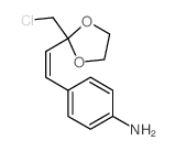 Benzenamine,4-[2-[2-(chloromethyl)-1,3-dioxolan-2-yl]ethenyl]-结构式
