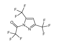 1-[3,5-Bis(trifluoromethyl)-1H-pyrazol-1-yl]-2,2,2-trifluoroethan one结构式