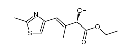 (2R,3E)-ethyl 2-hydroxy-3-methyl-4-(2-methyl-1,3-thiazol-4-yl)-3-butenoate Structure
