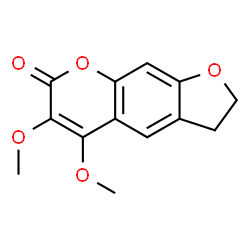 2,3-Dihydro-5,6-dimethoxy-7H-furo[3,2-g][1]benzopyran-7-one结构式