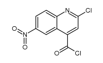 2-chloro-6-nitro-quinoline-4-carbonyl chloride结构式