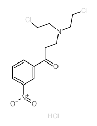 1-Propanone,3-[bis(2-chloroethyl)amino]-1-(3-nitrophenyl)-, hydrochloride (1:1) picture