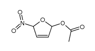 5-nitro-2,5-dihydrofuran-2-yl acetate结构式