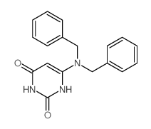 2,4(1H,3H)-Pyrimidinedione,6-[bis(phenylmethyl)amino]- Structure