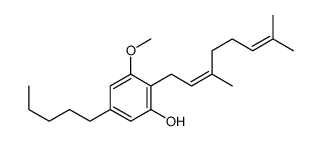 2-[(E)-3,7-Dimethyl-2,6-octadienyl]-3-methoxy-5-pentylphenol structure