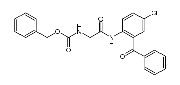 [2-Benzoyl-4-chlor-phenyl-carbamoylmethyl]-carbaminsaeure-benzylester结构式
