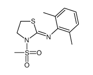 N-(2,6-dimethylphenyl)-3-methylsulfonyl-1,3-thiazolidin-2-imine Structure