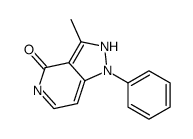 4H-Pyrazolo[4,3-c]pyridin-4-one,1,5-dihydro-3-Methyl-1-phenyl- Structure