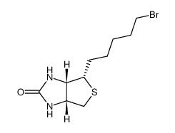 (3aS,6aR)-4-(5-bromopentyl)tetrahydro-1H-thieno[3,4-d]imidazol-2(3H)-one结构式