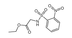 2-nitrobenzenesulfonyl glycine ethyl ester Structure