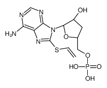 8-THIOETHYLADENOSINE 3':5'-CYCLIC*MONOPH OSPHATE Structure