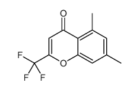 5,7-dimethyl-2-(trifluoromethyl)chromen-4-one Structure