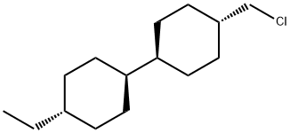 1,1'-Bicyclohexyl, 4-(chloromethyl)-4'-ethyl-, (trans,trans)- structure