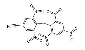 4-cyano-2,2',4',6,6'-pentanitrodiphenylmethane Structure