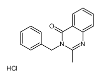3-benzyl-2-methylquinazolin-4-one,hydrochloride Structure