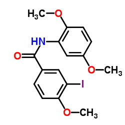 N-(2,5-Dimethoxyphenyl)-3-iodo-4-methoxybenzamide结构式