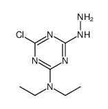 4-chloro-N,N-diethyl-6-hydrazinyl-1,3,5-triazin-2-amine Structure