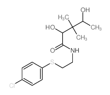 Pentanamide,N-[2-[(4-chlorophenyl)thio]ethyl]-2,4-dihydroxy-3,3-dimethyl- (9CI) Structure