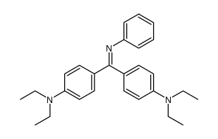 (4,4'-bis-diethylamino-benzhydryliden)-aniline Structure