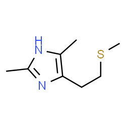 1H-Imidazole,2,4-dimethyl-5-[2-(methylthio)ethyl]- structure