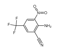 3-cyano-4-amino-5-nitro-benzotrifluoride结构式