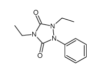 1,4-diethyl-2-phenyl-1,2,4-triazolidine-3,5-dione Structure