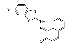 1-(6-Bromo-2-benzothiazolylazo)-2-naphthol Structure