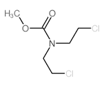 methyl N,N-bis(2-chloroethyl)carbamate结构式