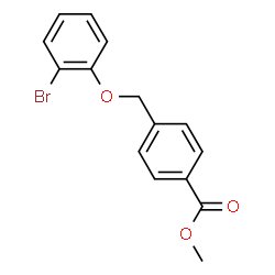 methyl 4-(2-bromophenoxymethyl)benzoate结构式