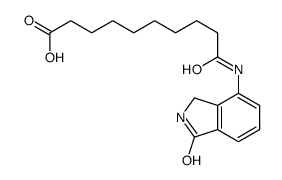 10-oxo-10-[(1-oxo-2,3-dihydroisoindol-4-yl)amino]decanoic acid Structure