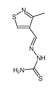 3-Methyl-4-isothiazolecarbaldehyde thiosemicarbazone结构式