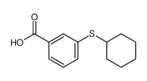 3-cyclohexylsulfanylbenzoic acid结构式