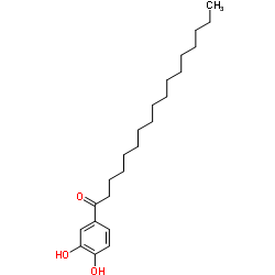 1-(3,4-Dihydroxyphenyl)-1-heptadecanone结构式