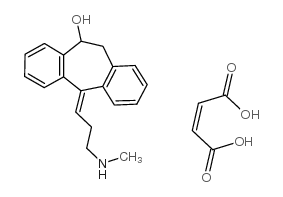 (+/-)-e-10-hydroxylated-nortriptyline metabolite maleate salt structure