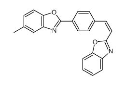 2-[4-[2-(benzoxazol-2-yl)vinyl]phenyl]-5-methylbenzoxazole Structure