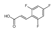 (2E)-3-(2,4,6-Trifluorophenyl)acrylic acid Structure