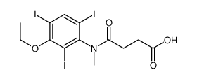 3-[[N-(3-Ethoxy-2,4,6-triiodophenyl)-N-methylamino]carbonyl]propionic acid结构式