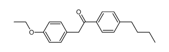 1-(4-butylphenyl)-2-(4-ethoxyphenyl)ethan-1-one结构式