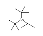 Arsine, tris(1,​1-​dimethylethyl)​ Structure