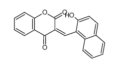 3-((Ξ)2-hydroxy-[1]naphthylmethylene)-chroman-2,4-dione结构式