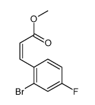 methyl 3-(2-bromo-4-fluorophenyl)prop-2-enoate结构式