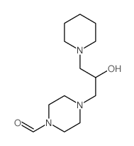 4-[2-hydroxy-3-(1-piperidyl)propyl]piperazine-1-carbaldehyde结构式