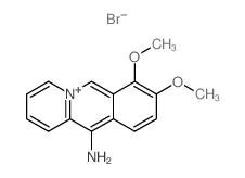 Benzo[b]quinolizinium, 11-amino-7,8-dimethoxy-, bromide结构式