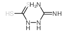 (2-(diaminomethylidene)hydrazinyl)methanedithioic acid structure
