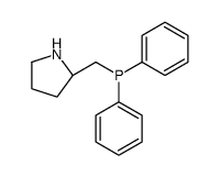 (2R)-2-[(Diphenylphosphino)methyl]pyrrolidine Structure