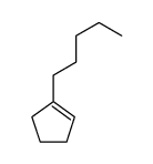 1-pentylcyclopentene Structure