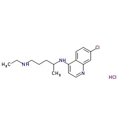 N4-(7-Chloro-4-quinolinyl)-N1-ethyl-1,4-pentanediamine hydrochloride (1:1)结构式