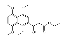 ethyl 3-hydroxy-3-(1,4,5,8-tetramethoxynaphthalen-2-yl)propanoate Structure