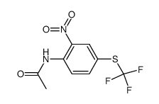 acetic acid-(2-nitro-4-trifluoromethylsulfanyl-anilide)结构式